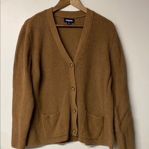 Lands' End Brown Women's Cardigan Sweater